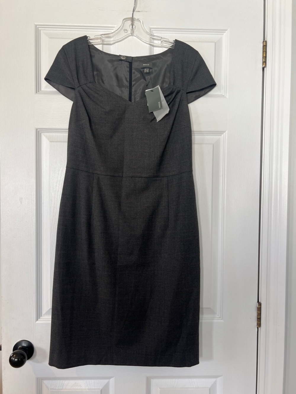 Mexx Black Midi Cap-Sleeve Sheath Dress - Picture 1 of 6